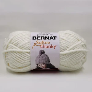 Bernat Softee Chunky Yarn Skein Natural 3.5 oz 108 Yards NEW - Picture 1 of 5