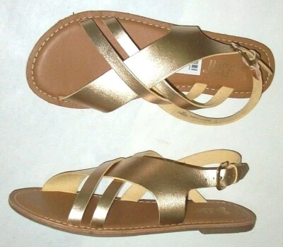 Sandálias femininas cintilantes ouro rosa 6,5 novas sem caixa ajuste. Alça de fivela traseira frete grátis - Imagem 1 de 4