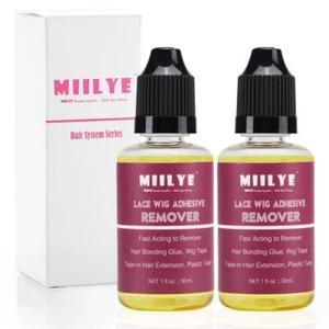 Wig Glue Remover X 2 Bottles, Tape In Hair Extensions Remover |Solvent Fo - Picture 1 of 5
