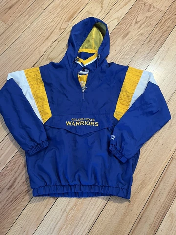 golden state warriors starter jacket Mens Sz L Cover
