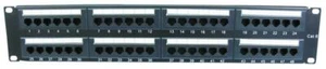CAT 6 Network Patch Panel Rack  Mountable RJ45 Ethernet Hub 19" Racks 49 Port 2U - Picture 1 of 1