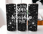 20 OZ Stainless Steel Stars Were Made To Worship Christian Tumbler SUBLIMATION