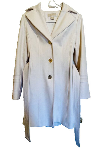 Cappotto Michael Kors taglia 0 avorio con cappuccio