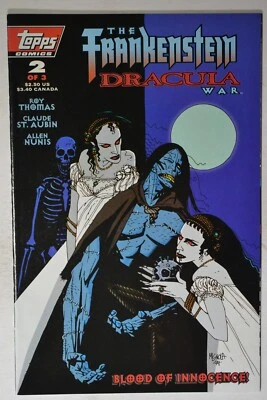Cómics Topps de The Frankenstein Dracula War #2 (de 3) de marzo de 1995 en estado bastante bueno/casi nuevo*Mignola Foto 1 de 2