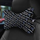 2pcs Seattle Seahawks Car Neck Pillow Soft Headrest Travel Pillow Removable