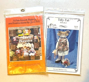Yours Truly, Hollie Designs, 2 patterns bunny rabbit dolls decorations - Picture 1 of 7