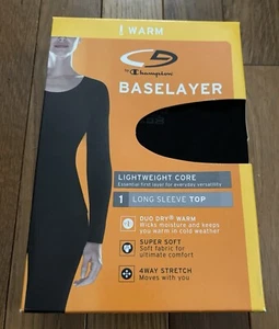 Women’s Size XL Black Long Sleeve Base Layer Lightweight Duo Dry Warm Top Shirt - Picture 1 of 5