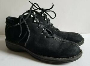 White Mountain Boots booties suede Lisa Black lace up nubuck A09900 Women M 7.5 