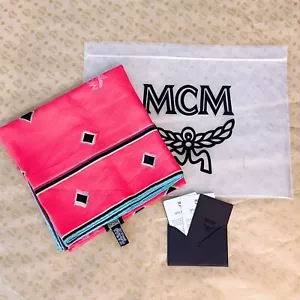 Mcm Monogram 33”x33” Square Scarf/Teaberry - Picture 1 of 9