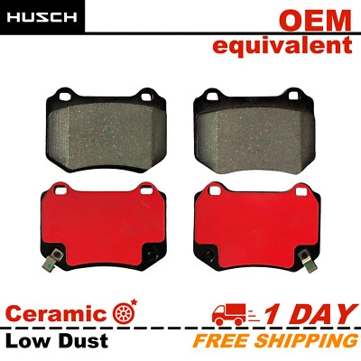 Rear Carbon Fiber Ceramic Brake Pads for Subaru WRX STI 2018-2021 - Image 1 of 4