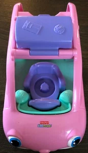 2009 Musical Fisher-Price Little People Pink Car SUV Minivan Van Happy Sounds - Picture 1 of 3