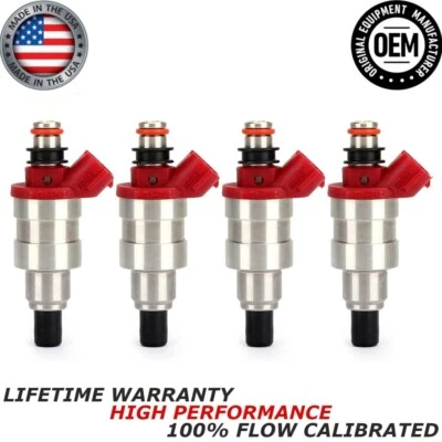 Juego de 4 inyectores de combustible OEM para Mazda B2600 MPV I4 1990-1994 2,6 L G609-13-250 Foto 1 de 4