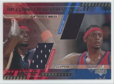 2000-01 Upper Deck Combo Materials Darius Miles Patch Clippers #DM-CM A1 - Imagem 1 de 2