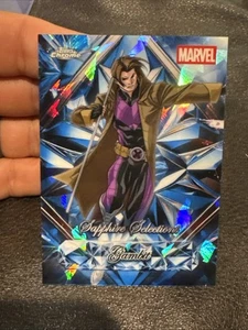 2025 Topps Chrome Sapphire Marvel - Gambit Sapphire Selections #SS-8 SSP - Foto 1 di 2