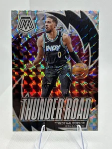 2023-24 Panini Mosaic Tyrese Haliburton Thunder Road Silver Mosaic Prizm - Bild 1 von 2