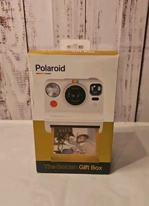 New Polaroid NOW Instant Camera Golden Gift Box Bundle/ White/2020 - Picture 1 of 13