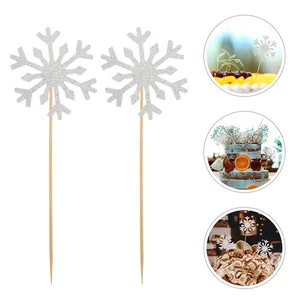  150 pezzi di decorazioni per cupcake con fiocchi di neve scintillanti per - Foto 1 di 20