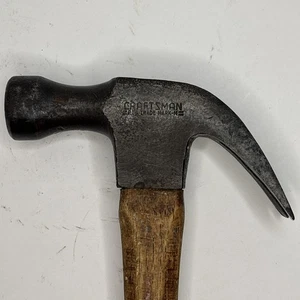 Vintage Craftsman Reg Trademark M Claw Hammer Wood Handle Workshop Handyman - Picture 1 of 11