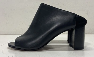 Aquatalia Leather Peep Toe Mule Sandals 6.5 - Image 1 of 4