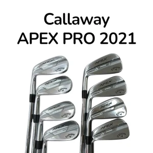 [Lefty Callaway] APEX PRO 2021 Iron Set 8pcs 4-5-6-7-8-9-Pw-Aw NS Pro 950GH neo - Picture 1 of 24