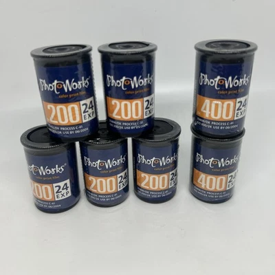 7X Sealed Rolls 35MM Expired 2004 Film Seattle Filmworks Photoworks 200 400 - Image 1 of 3