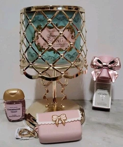4 Pcs PINK BOW Bath & Body Works Candle Holder Pocketbac Wallflower Plug 4x Lot - Picture 1 of 2