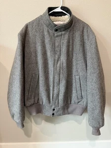 Vintage Field & Stream Jacket Mens Large Wool Blend Sherpa Lined Made USA 90s - Picture 1 of 11