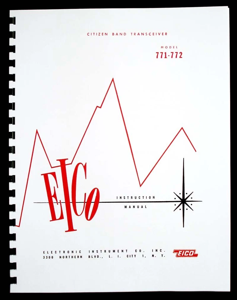 EICO Model 771 772 Citizen Band Transceiver Instruction Manual - Image 1 of 1