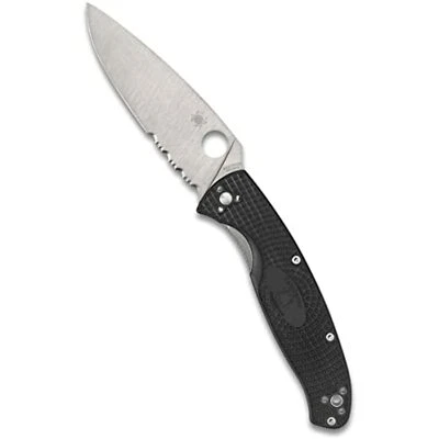 Spyderco Resilience Lightweight Folding Knife W/ Stainless Steel Blade, C142PSBK - Image 1 of 4