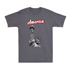 Freiheitsstatue Bierhalter lustig patriotische Republikaner Vintage Herren T-Shirt