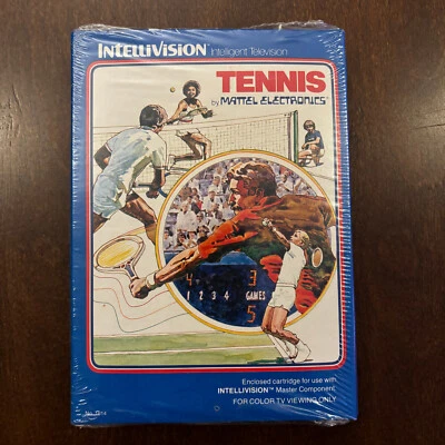 SEALED Vintage 1980 Tennis Intellivision Video Game Mattel Electronics No. 1814 - Image 1 of 4