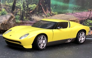 Mondo Motors 1:24 Diecast Model AMARILLO LAMBORGHINI MIURA CONCEPT CENTRO STILE - Imagen 1 de 19