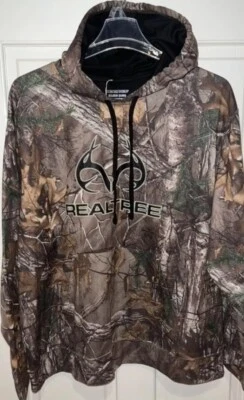 RealTree Xtra Hoodie Camo Size Large 42-44 drawstring front pocket Sweatshirt - Image 1 of 3