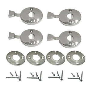 1968~1972 Chevelle Bucket Seat Head Rest Release Bezel Chrome w/Screws 4 PCS Set - Bild 1 von 2