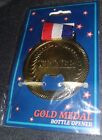 Gold Medal Bittle Opener New In Package With Ribbon Lanyard