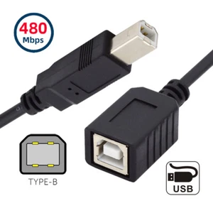 Chenyang USB 2.0 B Type Male to Female Extension Cable 20cm for Printer Scanner - Picture 1 of 12