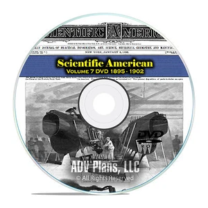 Scientific American, 389 Vintage Issues, 1895-1902, Volume 7 Patents DVD F44 - Picture 1 of 11