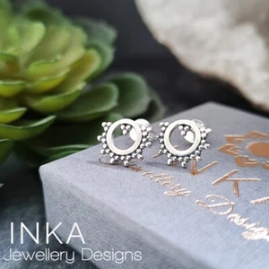 925 Sterling Silver BOHO Tribe Earrings GIFT BOXED - Picture 1 of 3