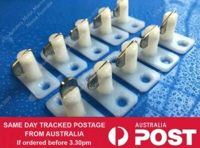 10 x DOUBLE STAYPUT FASTENERS HORIZONTAL T TOGGLES FOR EYELET BOAT COVERS MARINE - image 1 of 4