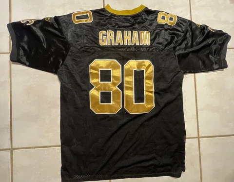 REEBOK New Orleans Saints Jimmy Graham STITCHED NFL Jersey Men's SIZE 52 Cover