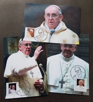 [SJ] Vatican Argentina Joint Issue 1st Year Pope Francis 2013 (maxicard) - Image 1 of 4