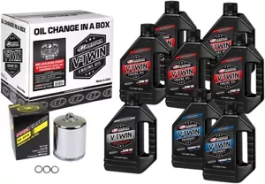 Synthetic V-Twin Oil Change Kit w/ Chrome Filter For Milwaukee-Eight 90-129018PC - Picture 1 of 1
