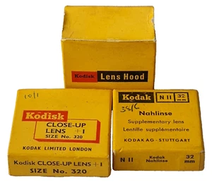 KODAK Lens Hoods Kiodisk Supplementary Close Up Camera Vintage Photography - Picture 1 of 20