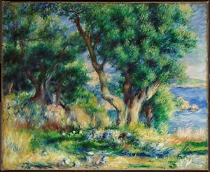 Pierre-Auguste Renoir: Landscape in Menton Giclee Canvas Print Various Sizes