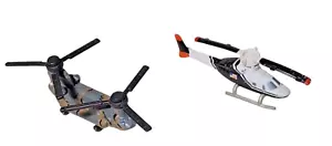 1992 Micro Machines LGTI Helicopters - CH-47 Chinook Military & Bell 222 Police - Picture 1 of 6