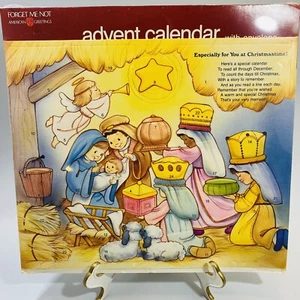 1983 Nativity Advent Calendar Forget Me Not American Greetings Sealed New - Picture 1 of 5