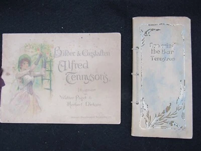 2 Antique Alfred Lord Tennyson Poetry Books 1915 Leather Bound & 1 in German - Image 1 of 4