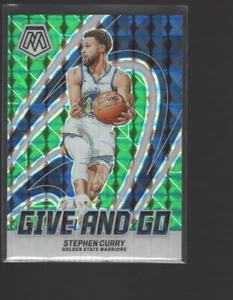 2023-24 Mosaic Basketball #1 Stephen Curry Give And Go Mosaic Green - Picture 1 of 2