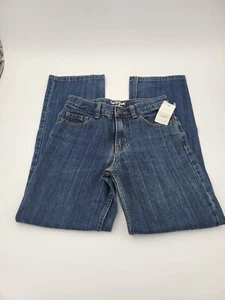 Boy's Size 10 Cat & Jack Relaxed Straight Leg Blue Jeans Adjustable Waist - Picture 1 of 6