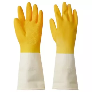 NEW: IKEA RINNIG Cleaning gloves, YELLOW ( SMALL SIZE) - Picture 1 of 2